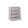 Julian Bowen Jupiter 4 Drawer Chest- Grey Oak JUP305