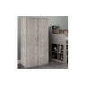 Julian Bowen Jupiter 2 Door Wardrobe - Grey Oak JUP306