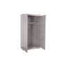 Julian Bowen Jupiter 2 Door Wardrobe - Grey Oak JUP306