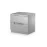 Julian Bowen Manhattan 2 Drawer Bedside - Grey MAN801