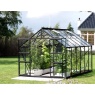 Vitavia Jupiter Powder Coated Black Frame Greenhouse