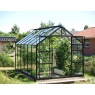 Vitavia Jupiter Powder Coated Black Frame Greenhouse