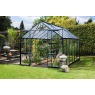 Vitavia Phoenix Powder Coated Black Frame Greenhouse With Integrated Base