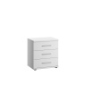 Wiemann Cambridge 3 Drawer Bedside Cabinet White