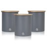 Swan Nordic Set Of 3 Canisters - Grey