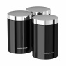 Morphy Richards Accents Set Of 3 Canisters Black