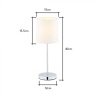 BHS Mira Touch Stick Table Lamp Natural