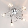 BHS Marianne Flush Ceiling 5 Light Chrome