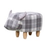 Maisie The Tartan Cow Footstool