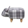 Maisie The Tartan Cow Footstool