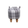 Maisie The Tartan Cow Footstool