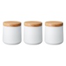 Denby White Storage Canisters Set Of 3
