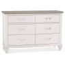 Montreal Grey Washed Oak & Soft Grey 6 Drawer Wide Chest