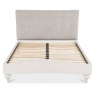 Montreal Soft Grey Bed Frame Pebble Grey Upholstered