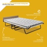 Jay-Be Supreme Automatic Folding Bed With Rebound e-Fibre Mattress - Small Double