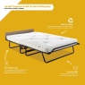 Jay-Be Supreme Automatic Folding Bed With Micro e-Pocket Sprung Mattress - Small Double