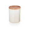 Le Creuset Medium Storage Jar With Wood Lid Meringue