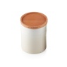 Le Creuset Medium Storage Jar With Wood Lid Meringue