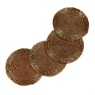 Peggy Wilkins Bliss Beaded Coasters Set Of 4 - Gold