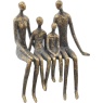 Libra Sitting Family Of Four Shelf Sculpture