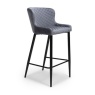 Malibu Barstool Grey Velvet