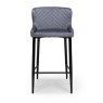 Malibu Barstool Grey Velvet