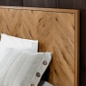 Vaughan Chevron Oak Panel Bedstead