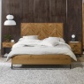 Bentley Designs Vaughan Chevron Oak Panel Bed Frame