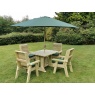 Churnet Valley Ergo 4 Seat Table Set - 4 x Chairs