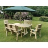 Churnet Valley Ergo 6 Seat Table Set - 2 x Chairs & 2 x Benches