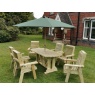 Churnet Valley Ergo 6 Seat Table Set - 6 x Chairs