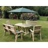 Churnet Valley Ergo 8 Seat Table Set - 2 x Chairs & 2 x 3-Seater Benches