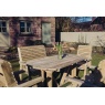Churnet Valley Churnet Valley Ergo 8 Seat Table Set - 2 x Chairs & 2 x 3-Seater Benches