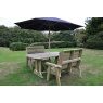 Churnet Valley Ergo 4 Seat Table Set - 2 x Benches