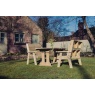 Churnet Valley Churnet Valley Ergo 4 Seat Table Set - 2 x Benches