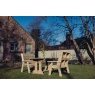 Churnet Valley Churnet Valley Ergo 4 Seat Table Set - 2 x Benches