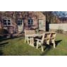 Churnet Valley Churnet Valley Ergo 4 Seat Table Set - 2 x Benches