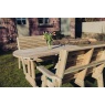 Churnet Valley Churnet Valley Ergo 4 Seat Table Set - 2 x Benches