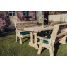 Churnet Valley Churnet Valley Ergo 6 Seat Table Set - 3 x Benches