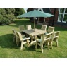 Churnet Valley Ergo 8 Seater Square Set - 8 x Chairs