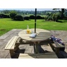 Churnet Valley Westwood Round 8 Seat Picnic Table