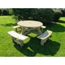 Churnet Valley Westwood Round 8 Seat Picnic Table