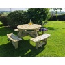 Churnet Valley Westwood Round 8 Seat Picnic Table