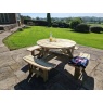 Churnet Valley Westwood Round 8 Seat Picnic Table