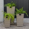 LG Outdoor Monaco Sand Set Of 3 Nested Planters