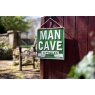 La Hacienda Man Cave My Rules Garden Sign