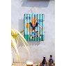 La Hacienda Corrugated Ice Cold Beer Garden Sign