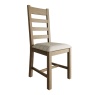 Hexham Slatted Dining Chair Natural Check