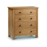 Julian Bowen Marlborough Oak 4 Drawer Chest