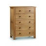 Julian Bowen Marlborough Oak 4+2 Drawer Chest